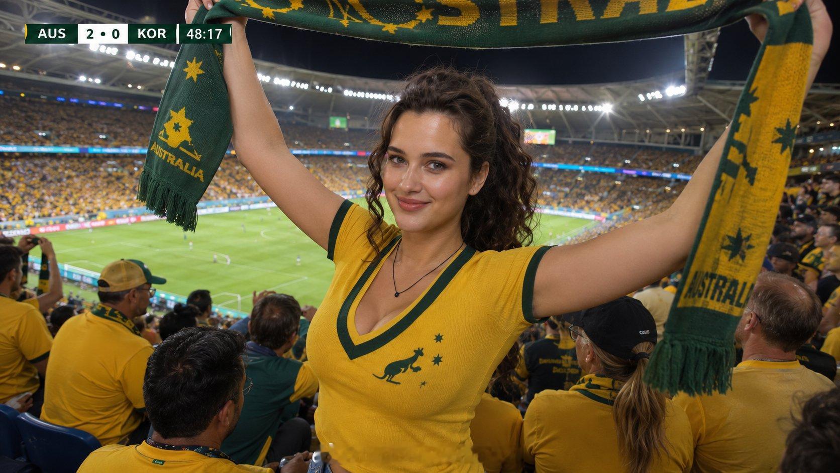 who’s she ? during Australia ￼ match.she
