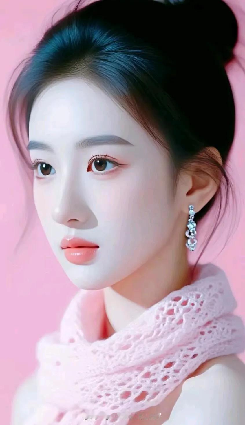 粉妆玉面，如花似玉。