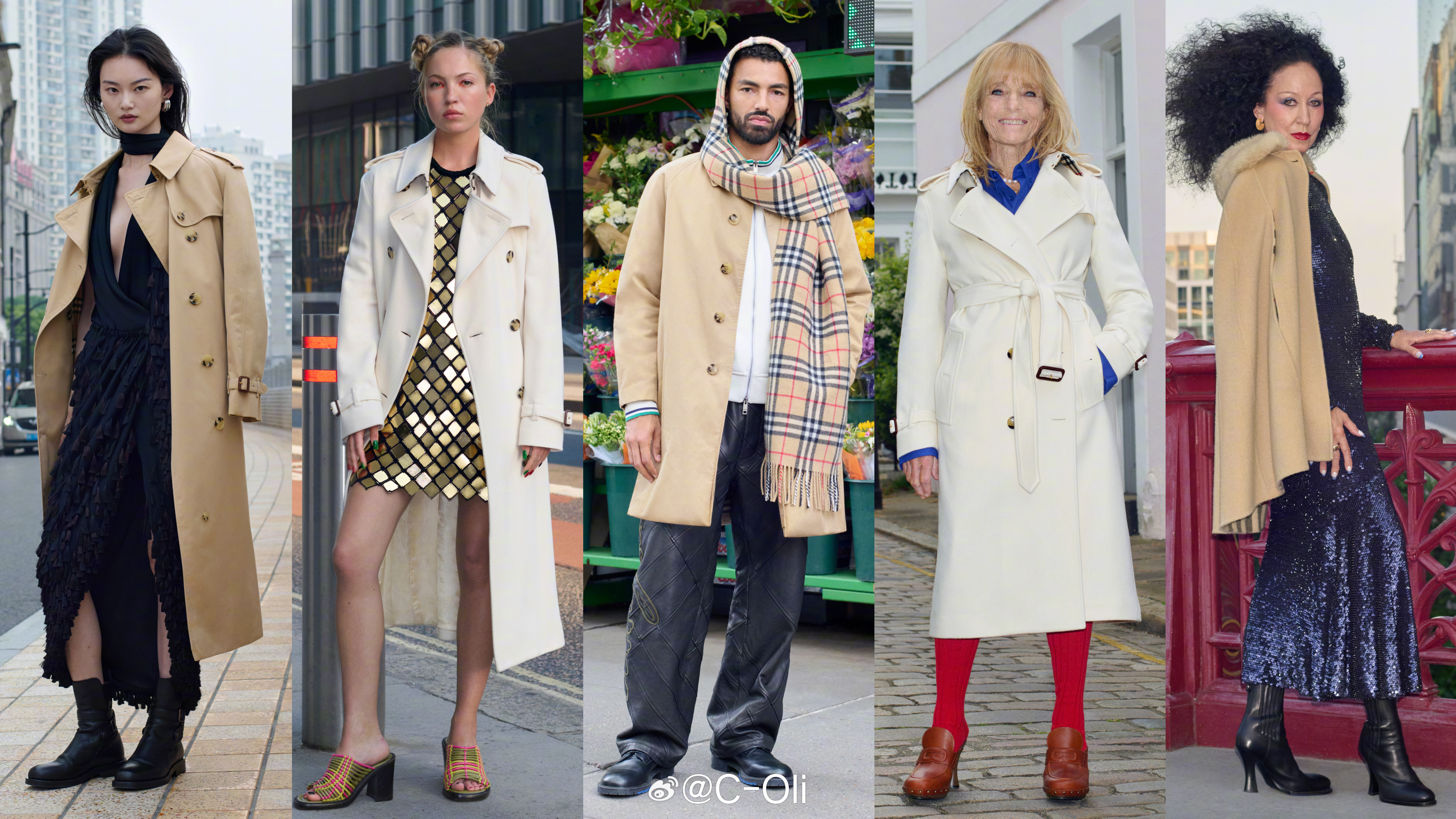 中国超模贺聪参与出镜BURBERRY 风衣/外套170周年庆典广告！ 这也是品牌