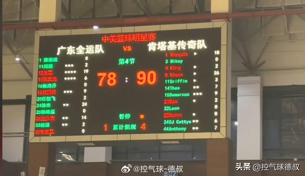 广东男篮12分惜败，核心球员拼尽全力仍难敌对手

家刚结束的广东男篮对阵美国肯塔