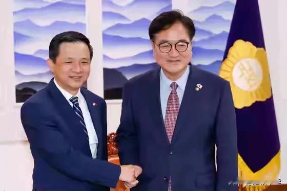总统不来，议长前来也并无不可，在韩国，议长同总统是国家领袖，掌管着全国最高民意机