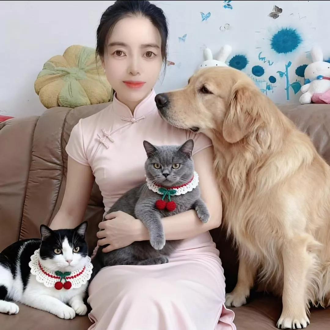 温馨日常：我的三只萌宠和我家的狗狗🐾是我的可爱狗狗 萌宠、友友、 家有小猫小狗