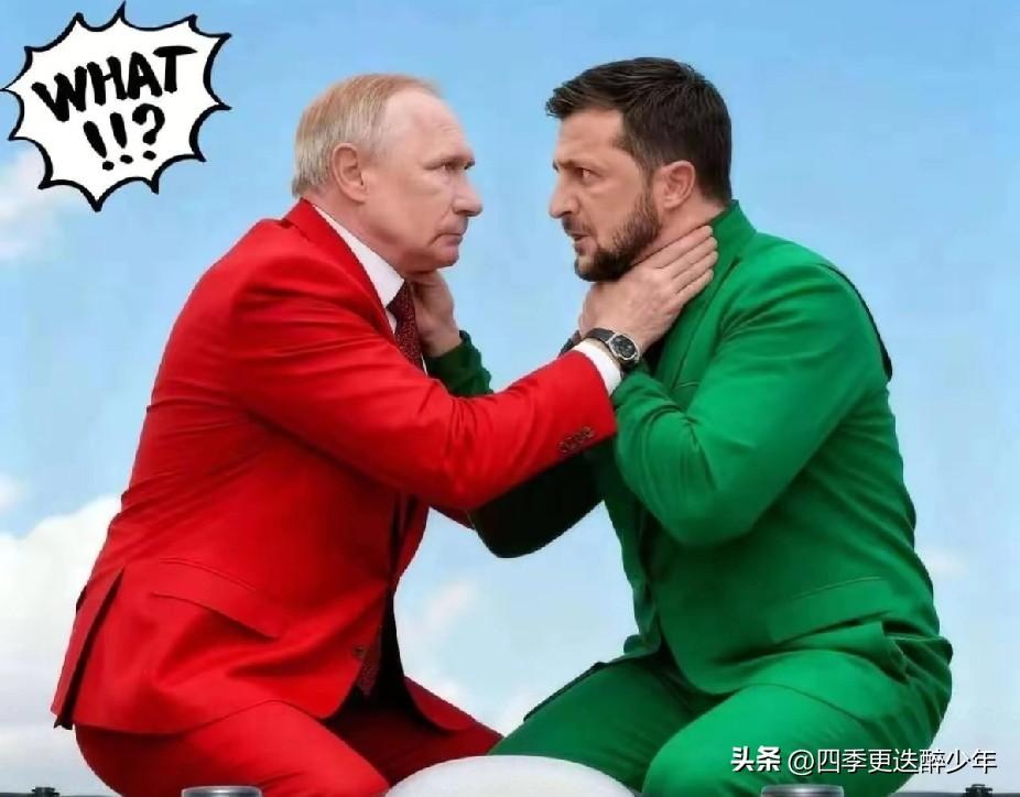看到这张图片我就想笑，人算不如天算，机遇都在普京这边，基本已经扼住了泽连斯基的咽