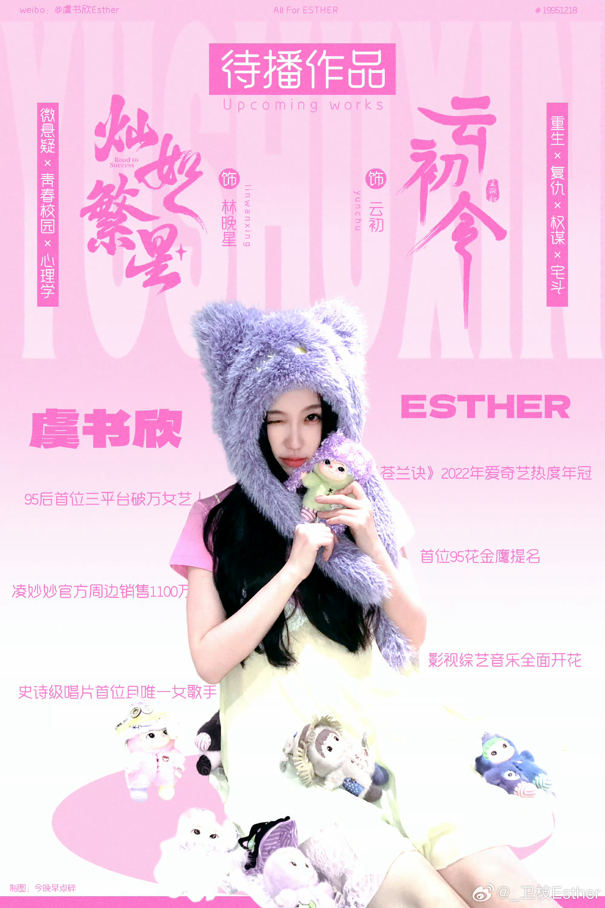 虞书欣和wakuku同款帽子可爱宝宝 