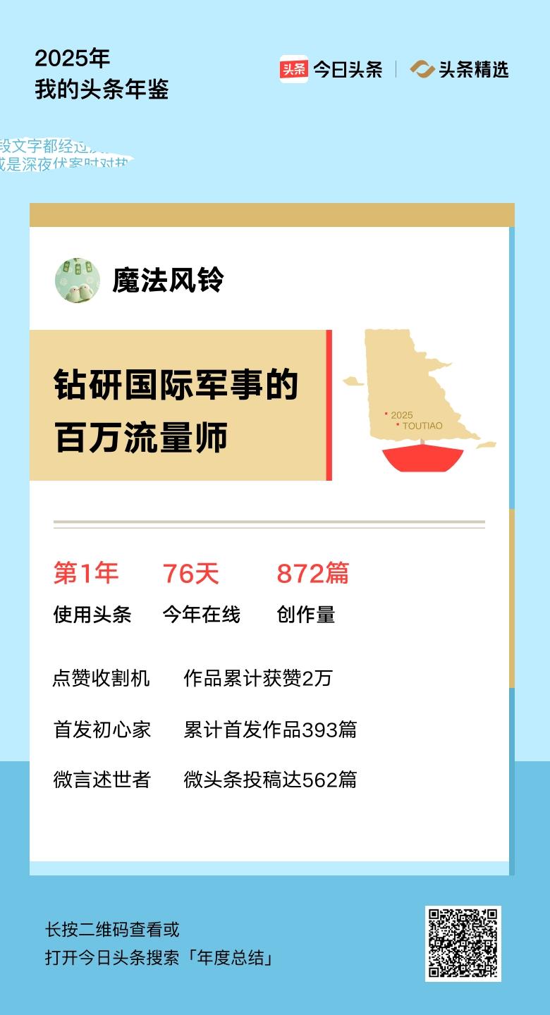 重磅上线！我的年度鉴定结果是“钻研国际军事的百万流量师”，你的结果又是什么？快来