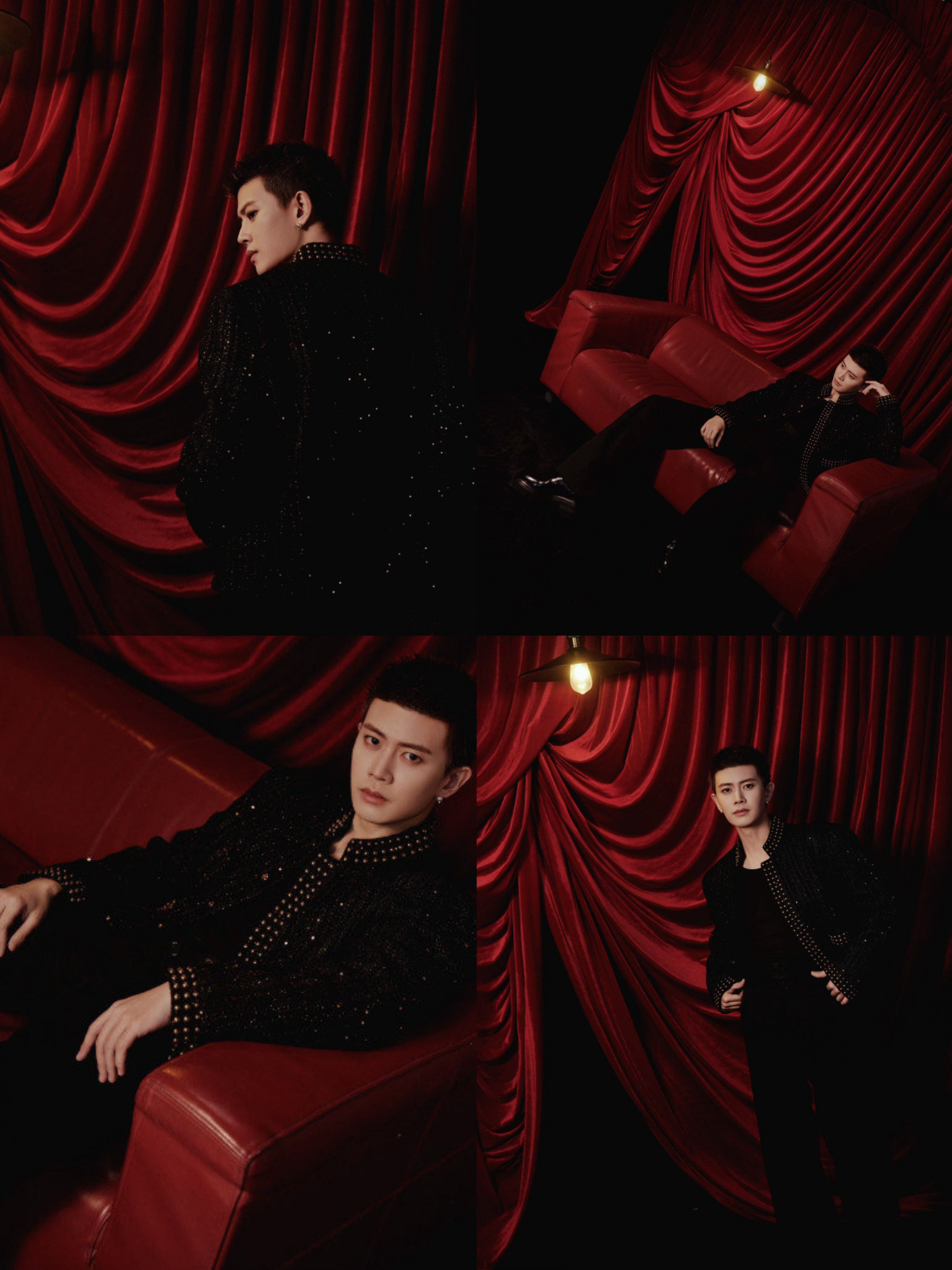 任嘉伦美丽雅直播出图！暗夜玫瑰，矜贵帅哥！ 