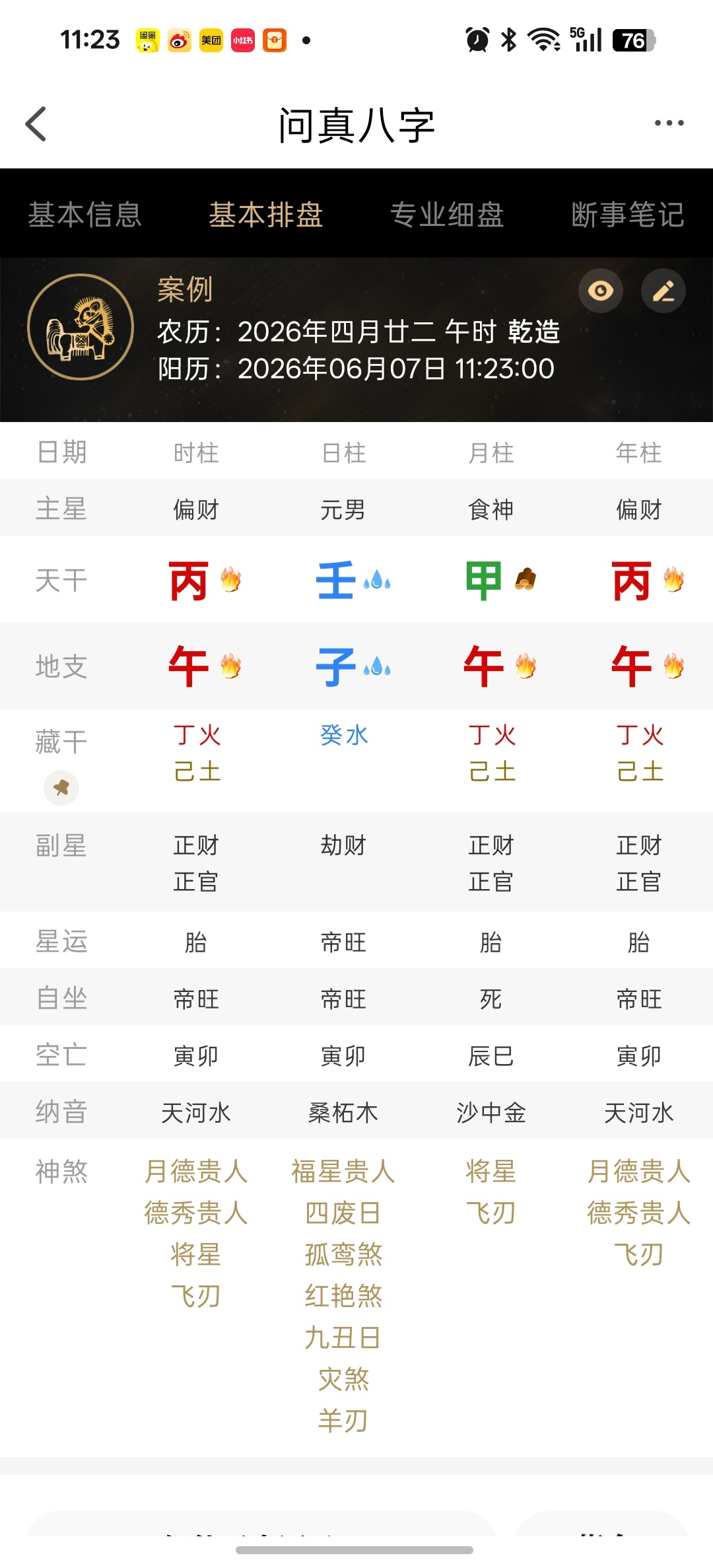 当下的时空局岁破、月破、四废日。