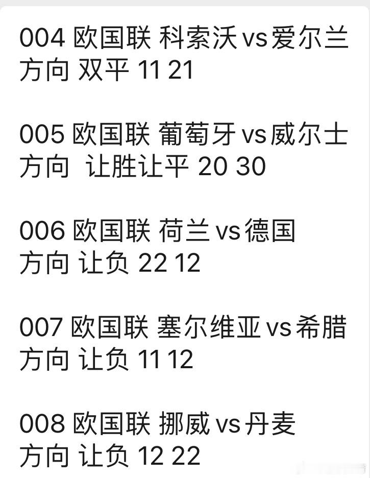 诚嘉今日扫盘⬇️⬇️⬇️004 欧国联 科索沃vs爱尔兰方向 双平 11 210
