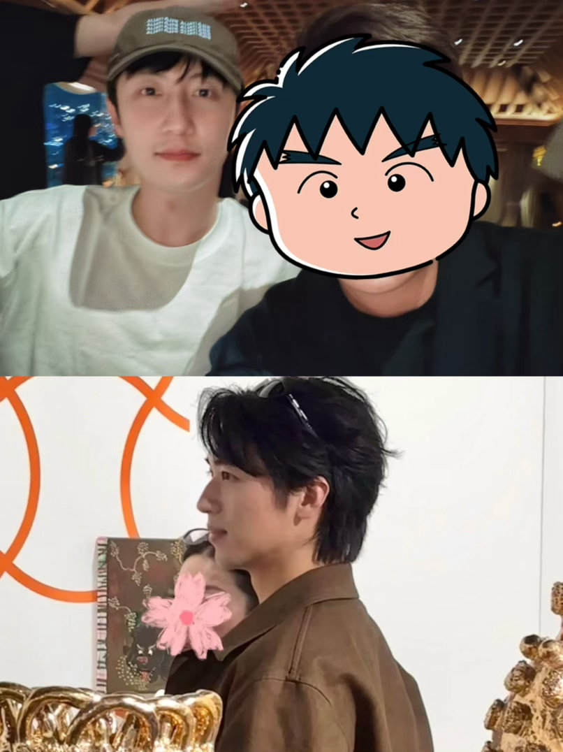 香港巴塞尔艺术展，昨天网友分别拍到了黄景瑜、许魏洲。有一种特别的缘分黄景瑜许魏洲