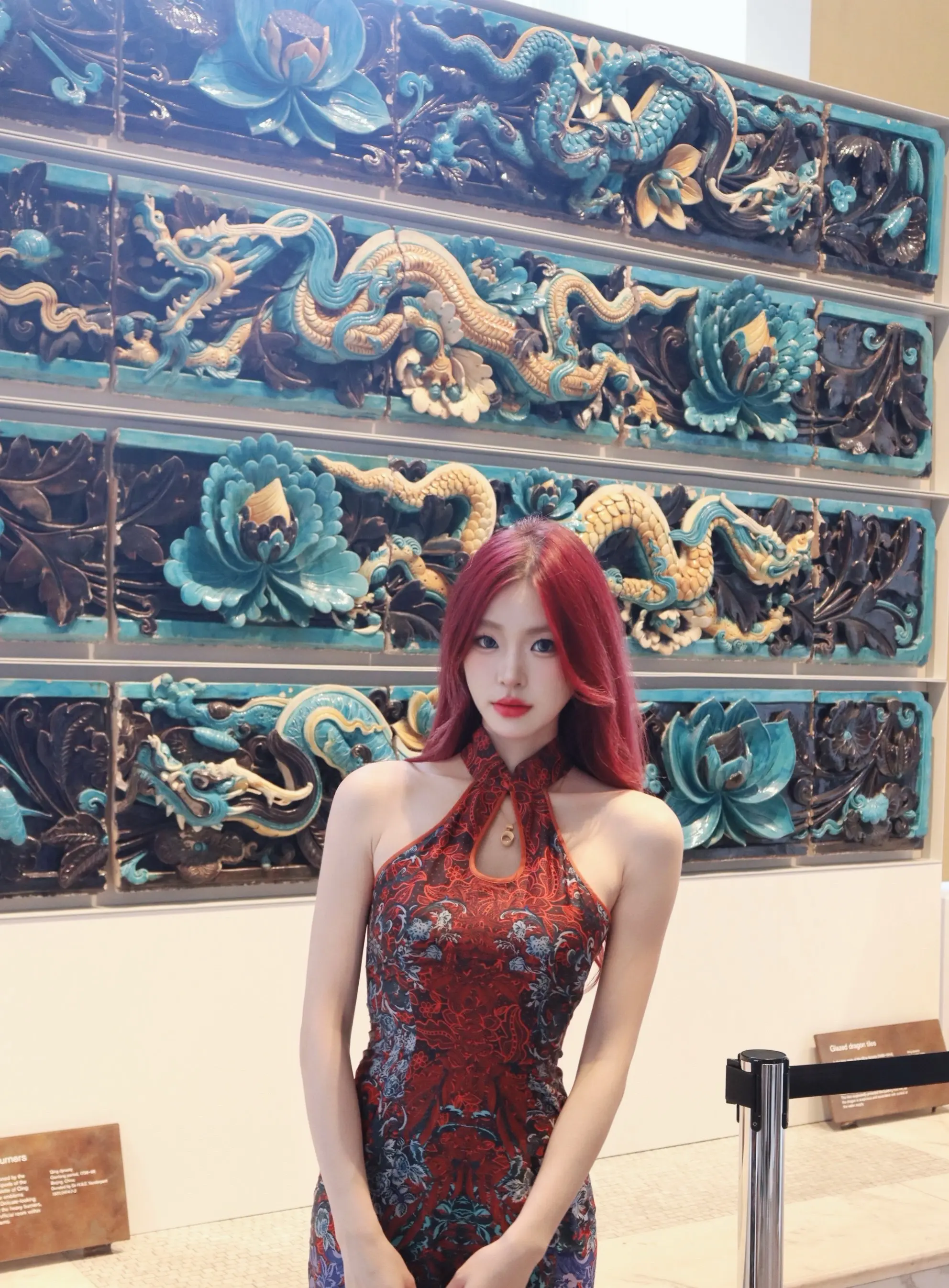 穿上旗袍来逛大英博物馆了