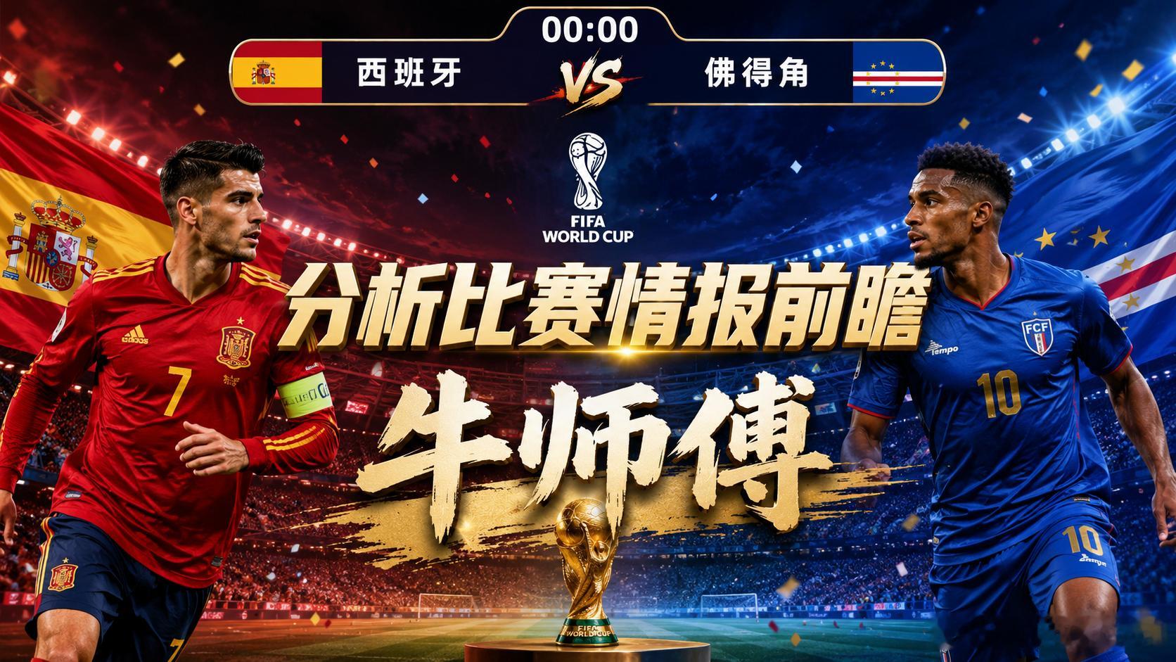 牛师傅前瞻观点：世界杯H组：西班牙vs 佛得角 赛事情报西班牙迎来本届世界杯首秀