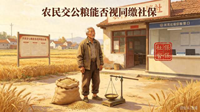 农民交公粮，到底能不能视同社保缴费？官方真相来了