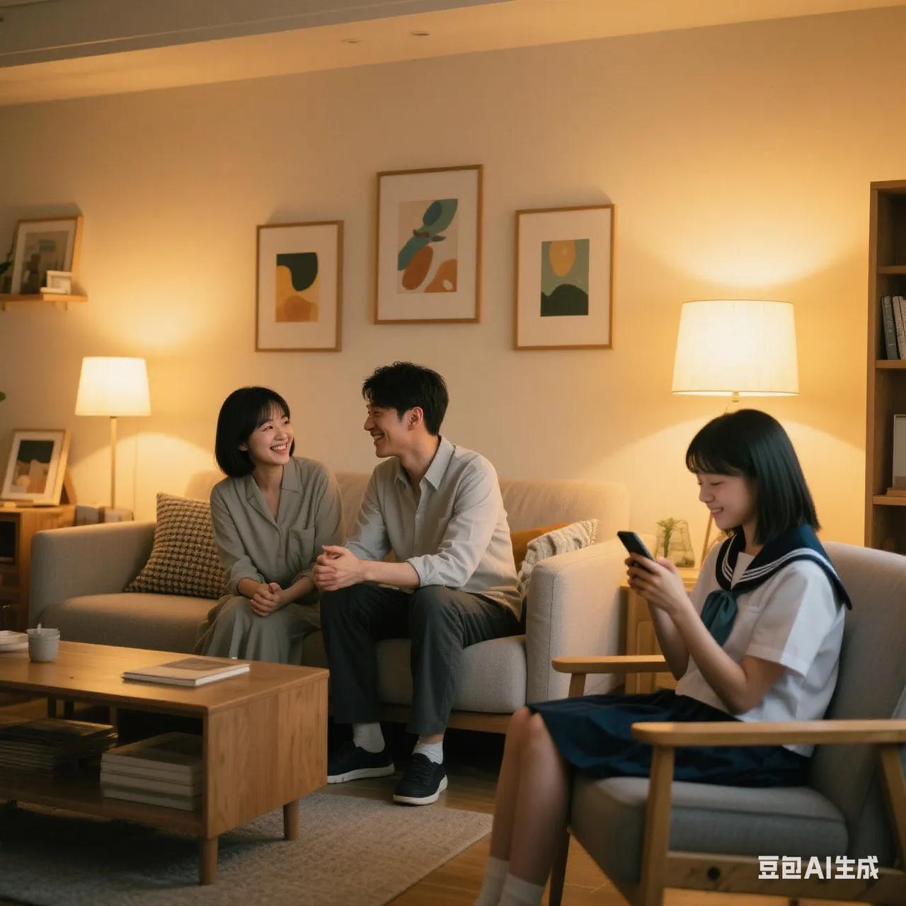 今天表妹把她读高中的女儿带到家里来耍，表妹说，放暑假一直在家看手机，书翻都不翻一