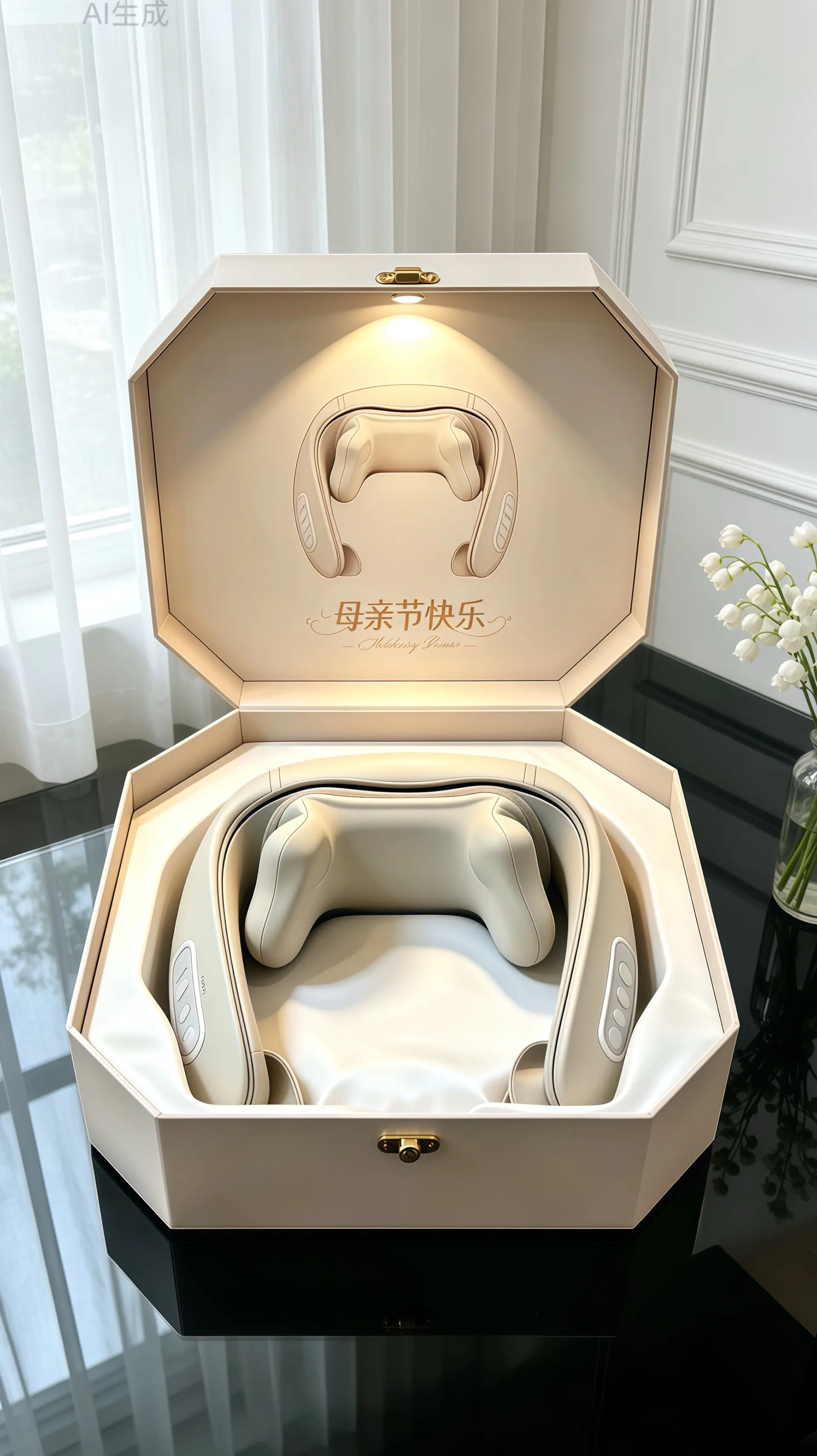 腰颈按摩披肩。