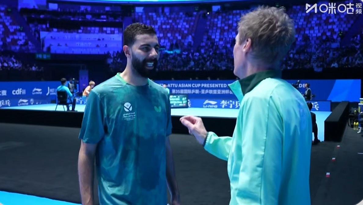 2026海口亚洲杯男子组R1郭冠宏3-1舒莱比（8-11 11-6 11-7 1