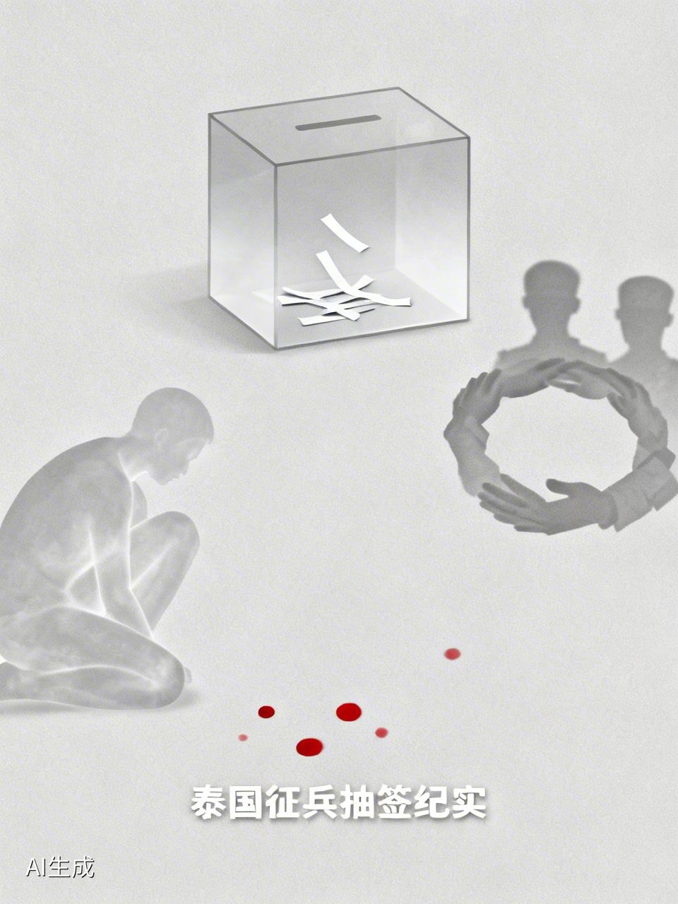泰国征兵处的视频简直是看的人十分恐怖，等待抽签的男青年吓的是手脚发抖。
后面需要