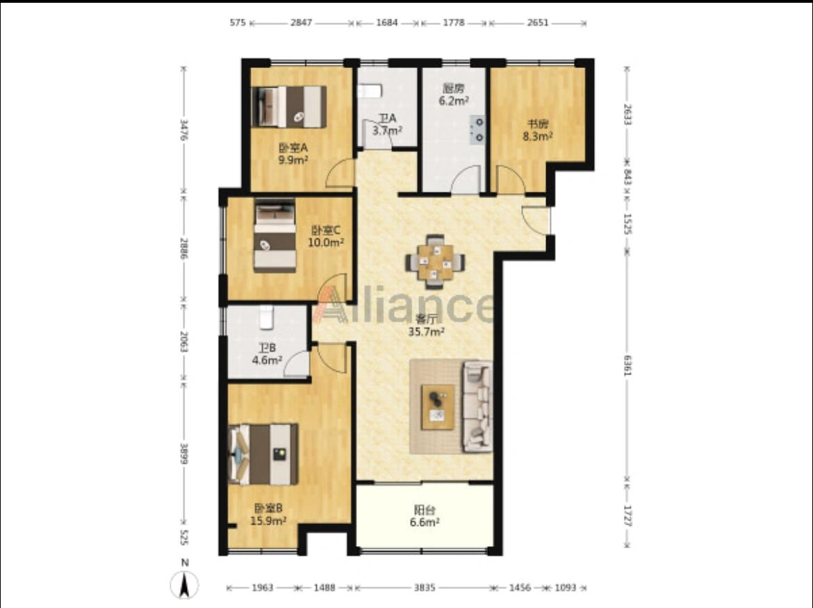 必看！金港湾边户130平245万，单价1.88万