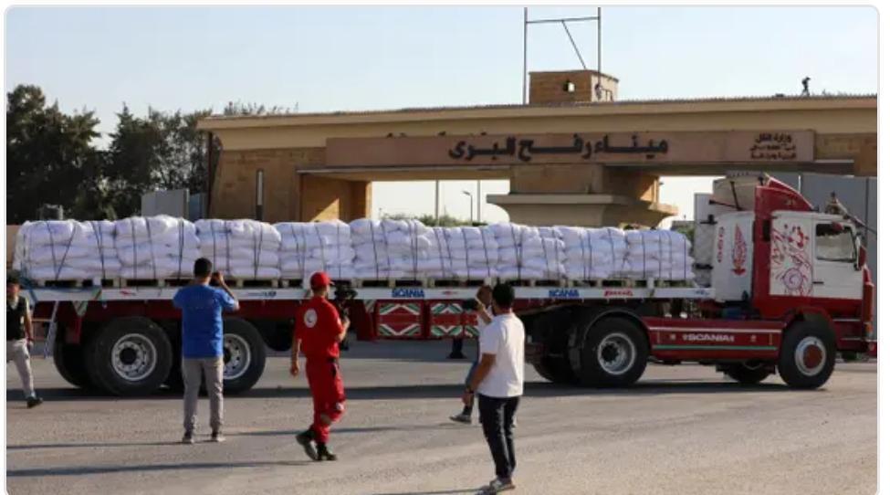 由权力管理。
美国与调解方达成的拉法口岸开放协议
调解者就巴勒斯坦权力机构参与拉