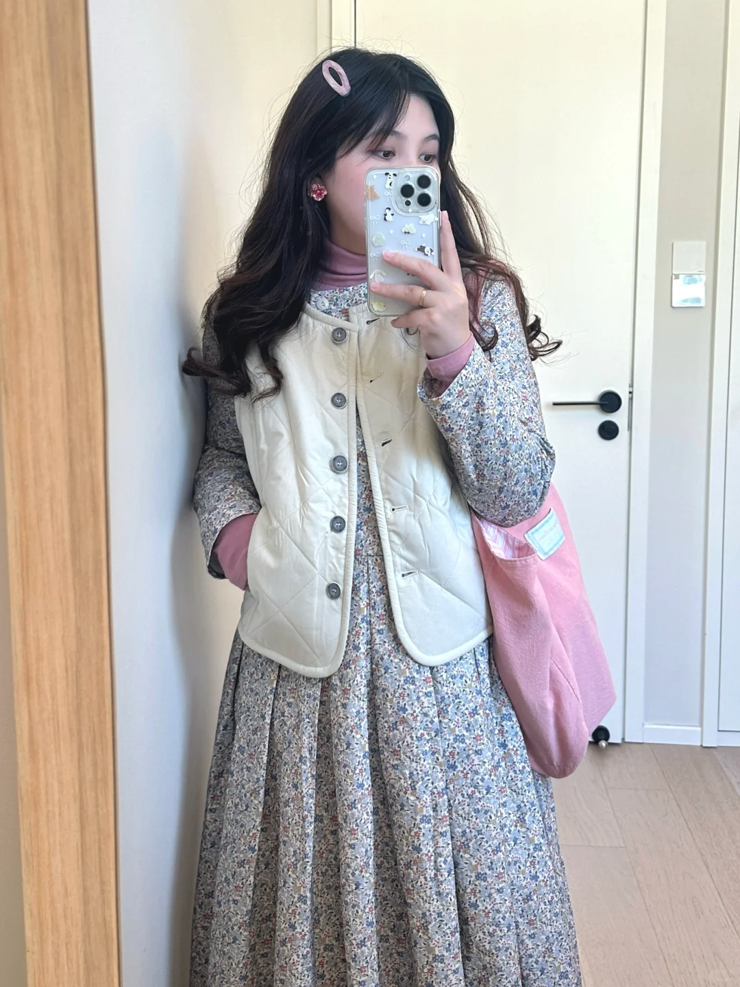 🌷🌸叠穿小碎花裙！