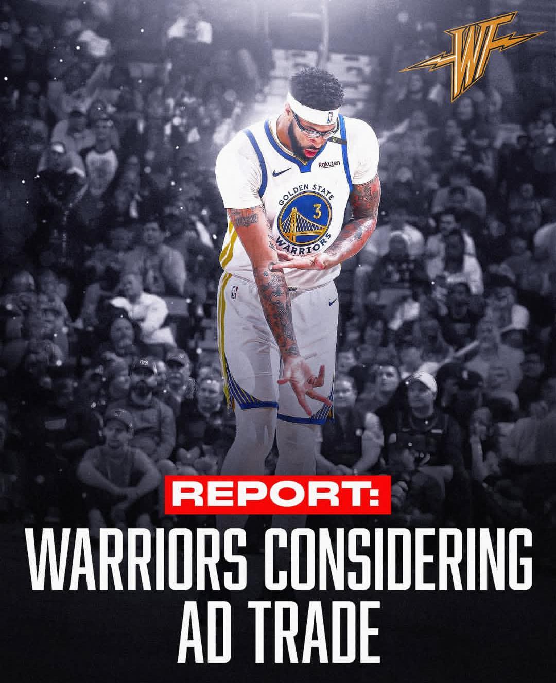 据报道，金州勇士队正考虑尝试交易安东尼·戴维斯。消息来源指出，独行侠队对勇士队提