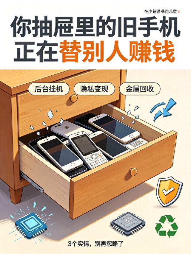 别不当回事！你抽屉里的旧手机，正在替别人赚钱：3个实情