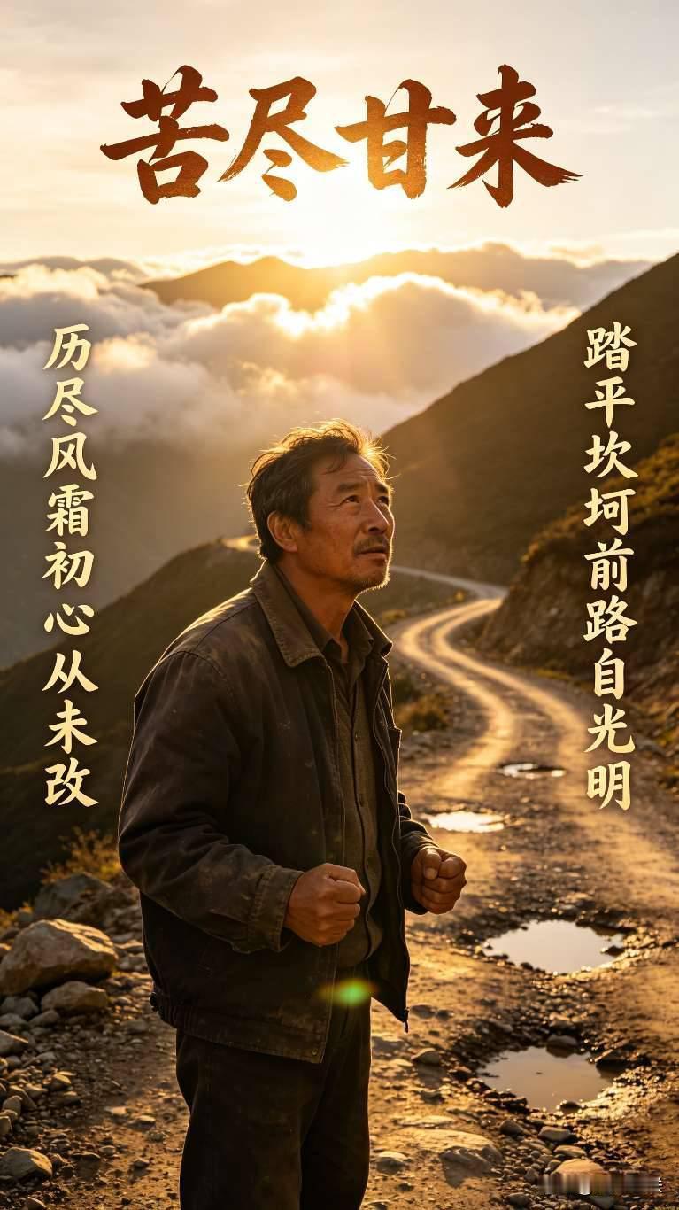低谷别灰心，熬过去所有苦难都会变成铺路石！

对联+横批
横批：苦尽甘来
上联：