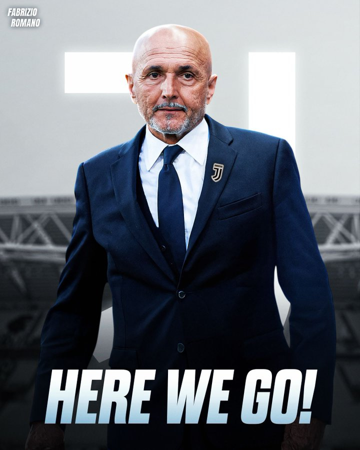 所有文件均已获批准：卢西亚诺·斯帕莱蒂签约担任尤文图斯主教练至 2026 年 6