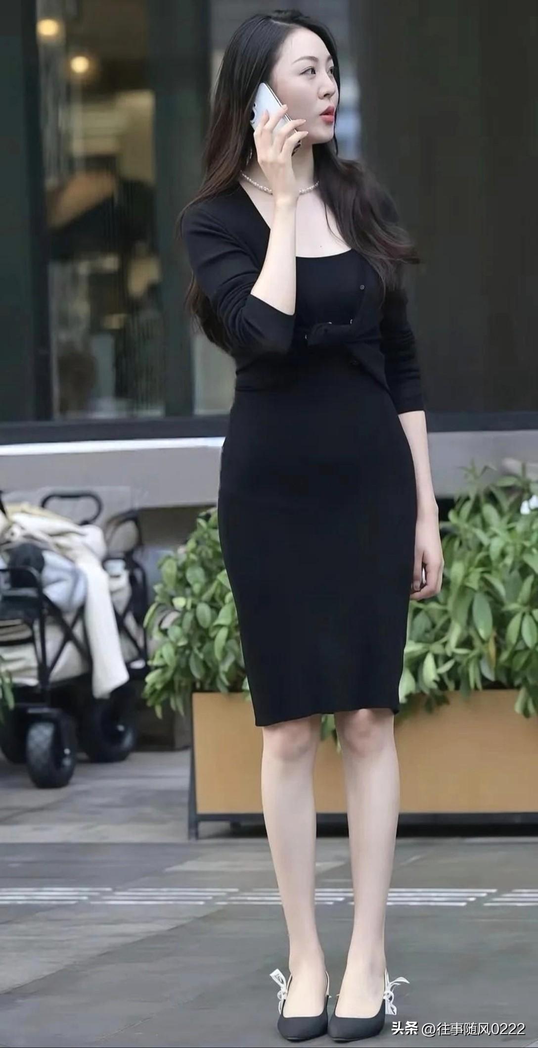优雅黑裙，都市风范，时尚穿搭指南