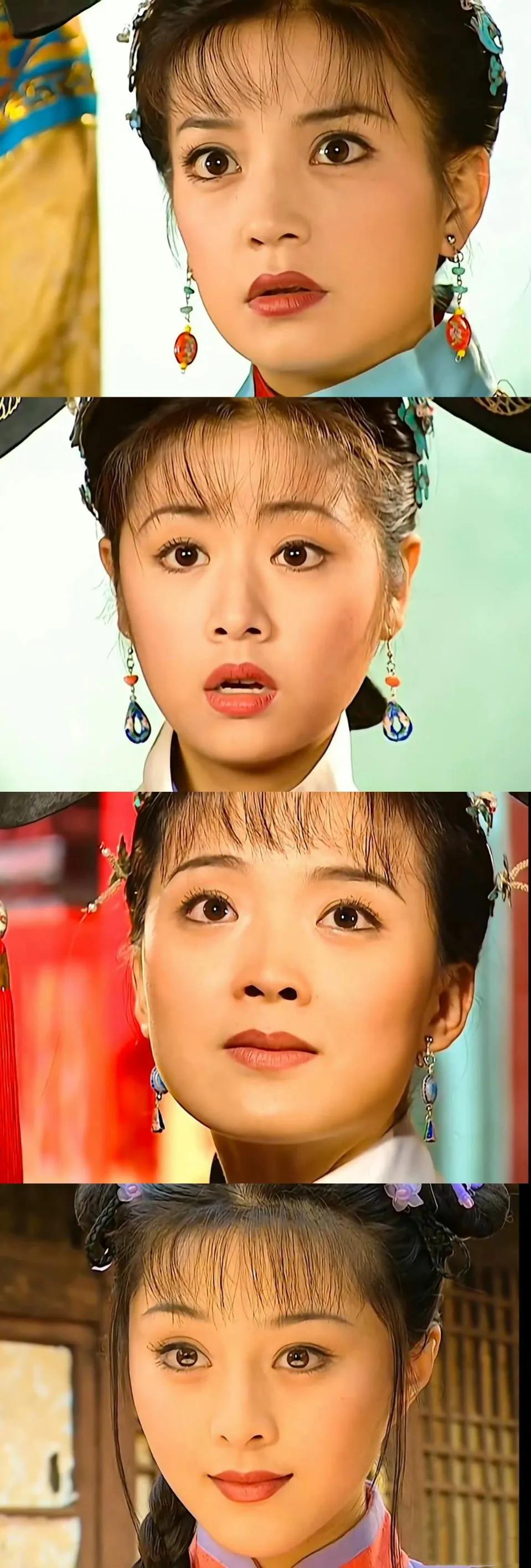 不得不说在没有滤镜的年代，她们都是不折不扣的大美人。小燕子真的很好看，敢爱敢恨的