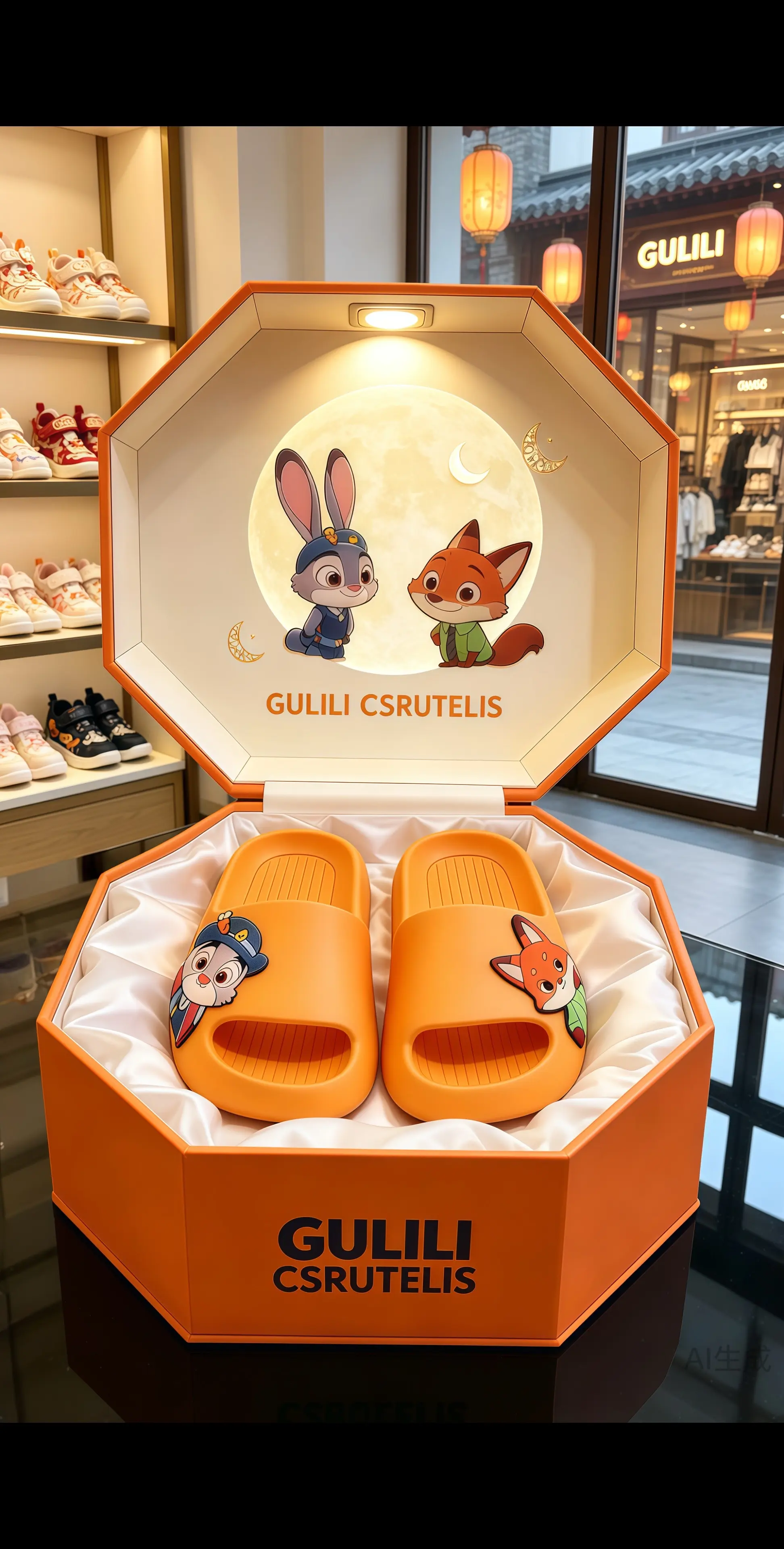 亲子拖鞋洗澡拖鞋 儿童拖鞋卡通拖鞋 朱迪尼克