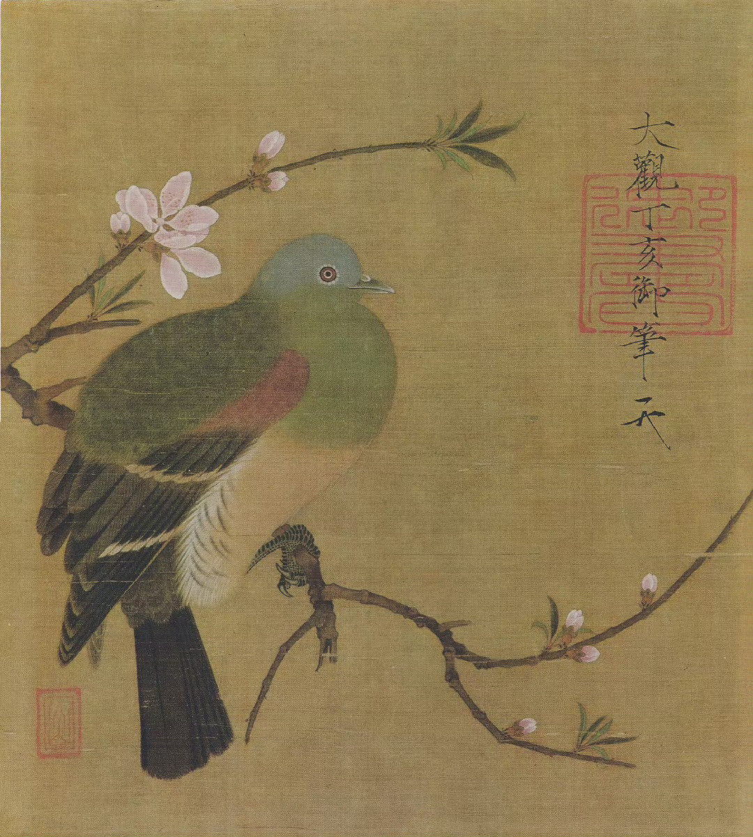 宋徽宗出题考画官宋徽宗主管画院时，亲自给画师们出题，批卷，还亲自授课。他文学功底