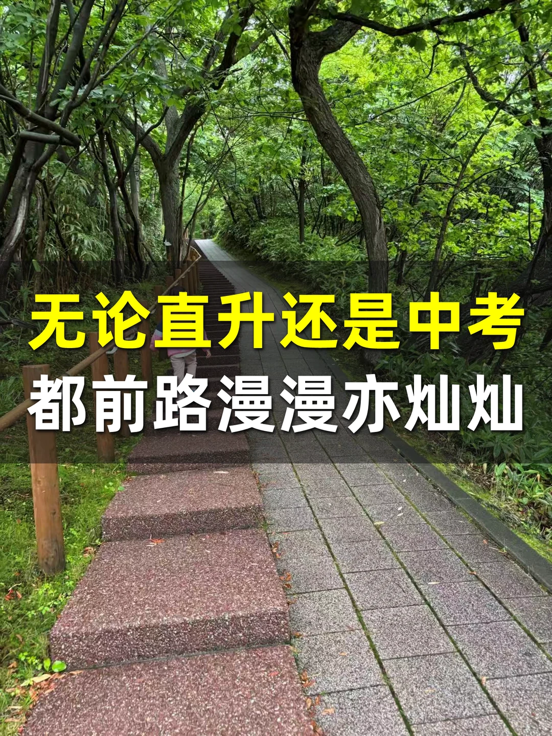 无论直升还是中考，一样的前路漫漫亦灿灿💐