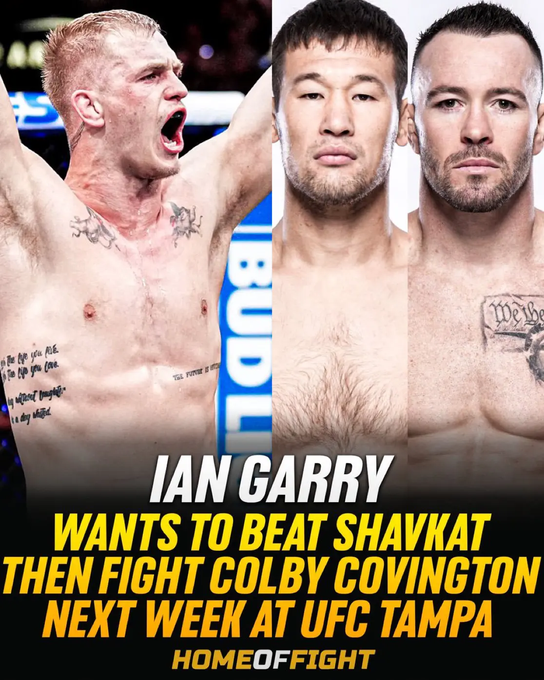 伊恩·加里希望在 UFC 310 早早击败沙夫卡特，然后在下周末的 U...
