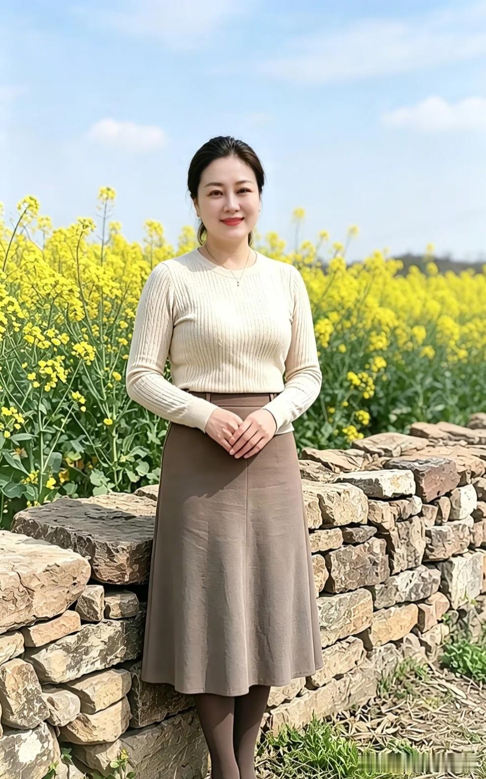 五言·郊园望
 
晴郊铺锦色，金蕊绕石墙。
风软春光暖，云闲天宇长。
凝眸寻野趣