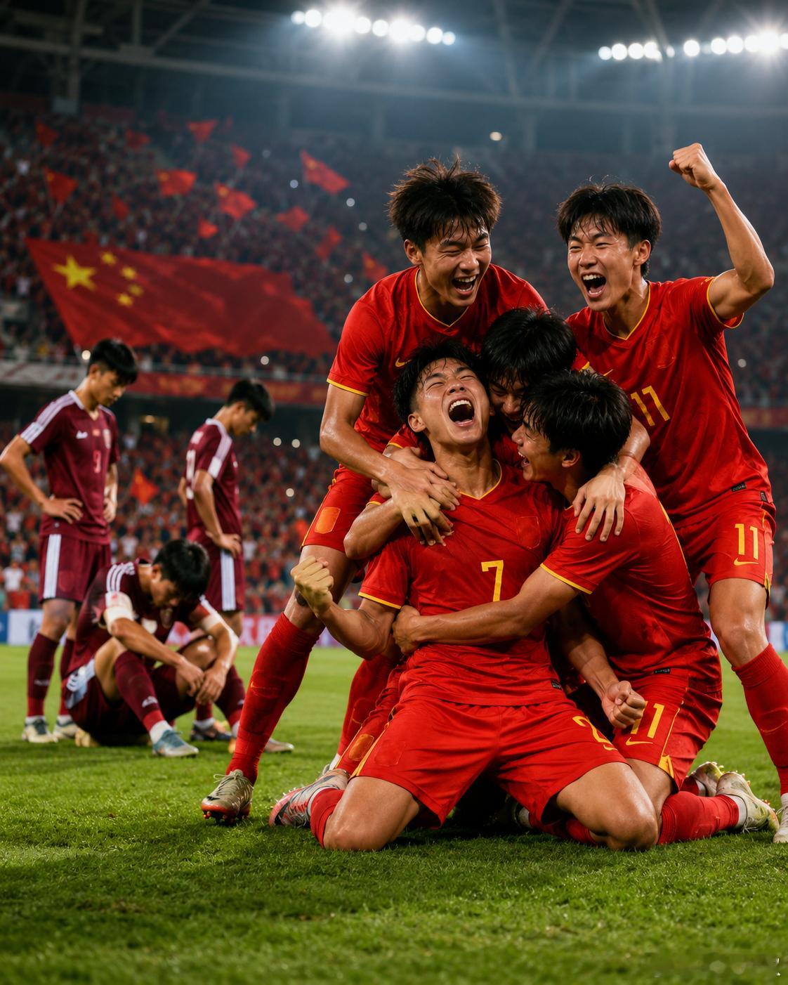 中国U17男足2比0卡塔尔，时隔21年又进世界杯了。说实话，这个话题真不能只用一