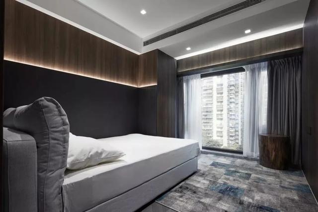 186㎡现代极简，水磨石、玻璃砖、岩石板，打造低调朴素高级感