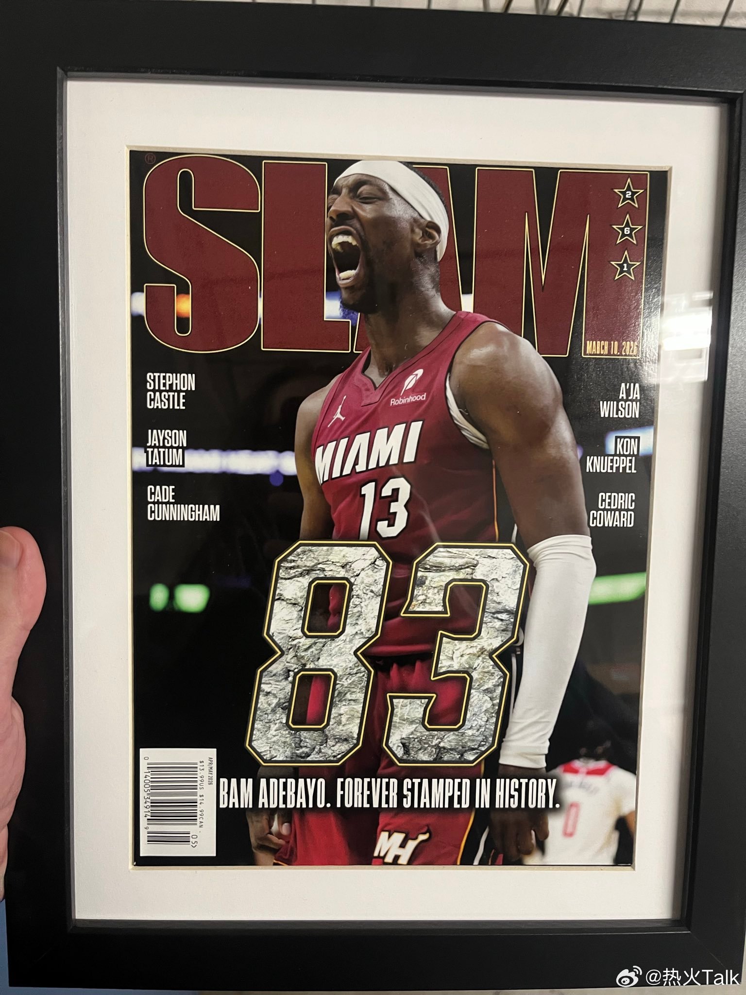 阿德巴约的83分上了SLAM杂志的封面阿德巴约83分nba常规赛