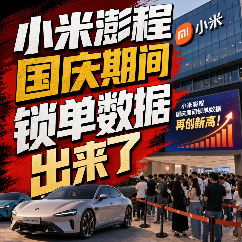 10月8日小米汽车正式官宣：截至10月7日上市满月，小米澎程N70、N90系列累