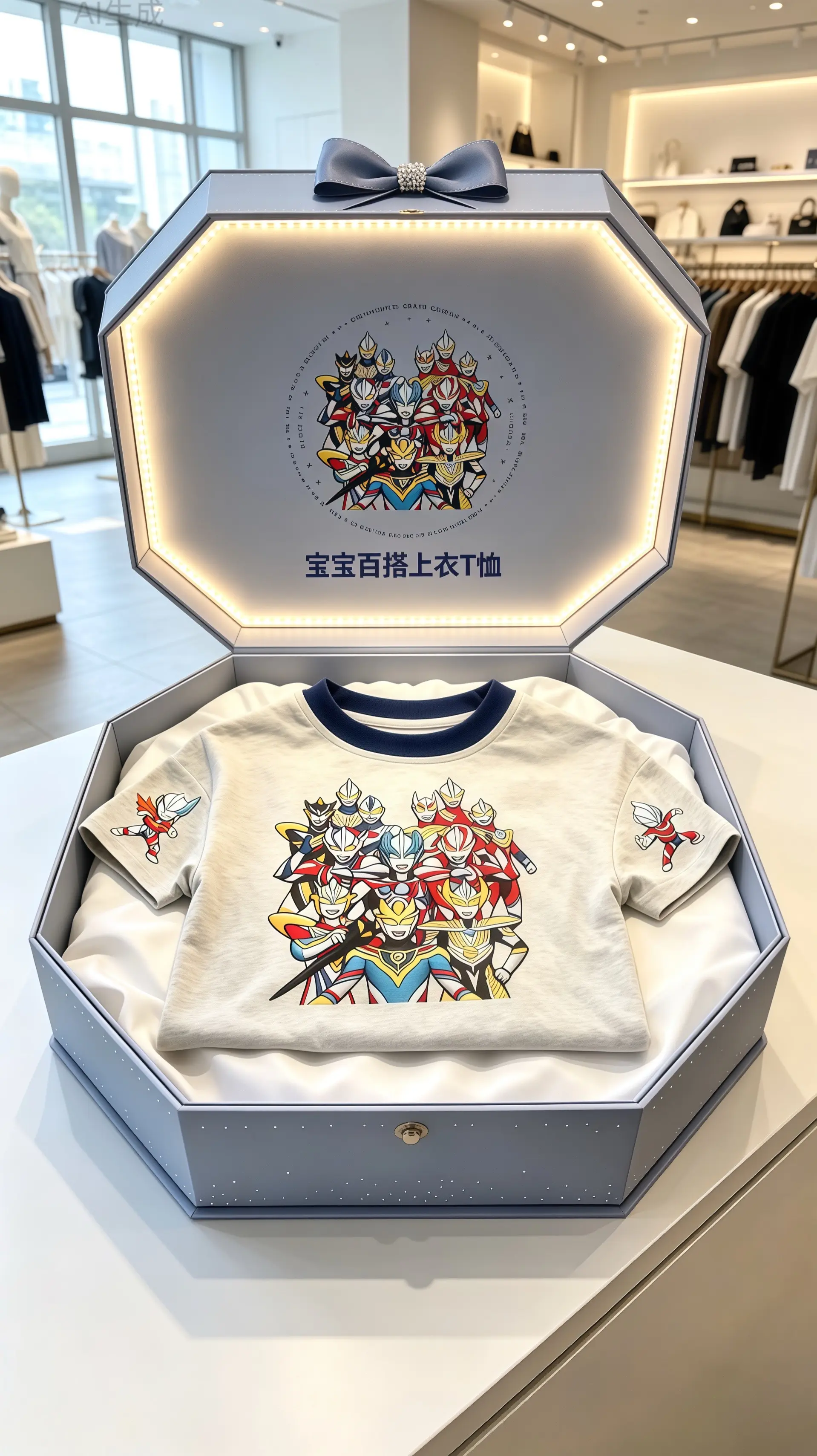 潮娃穿搭男童穿搭 短袖恤 高品质童装奥特曼