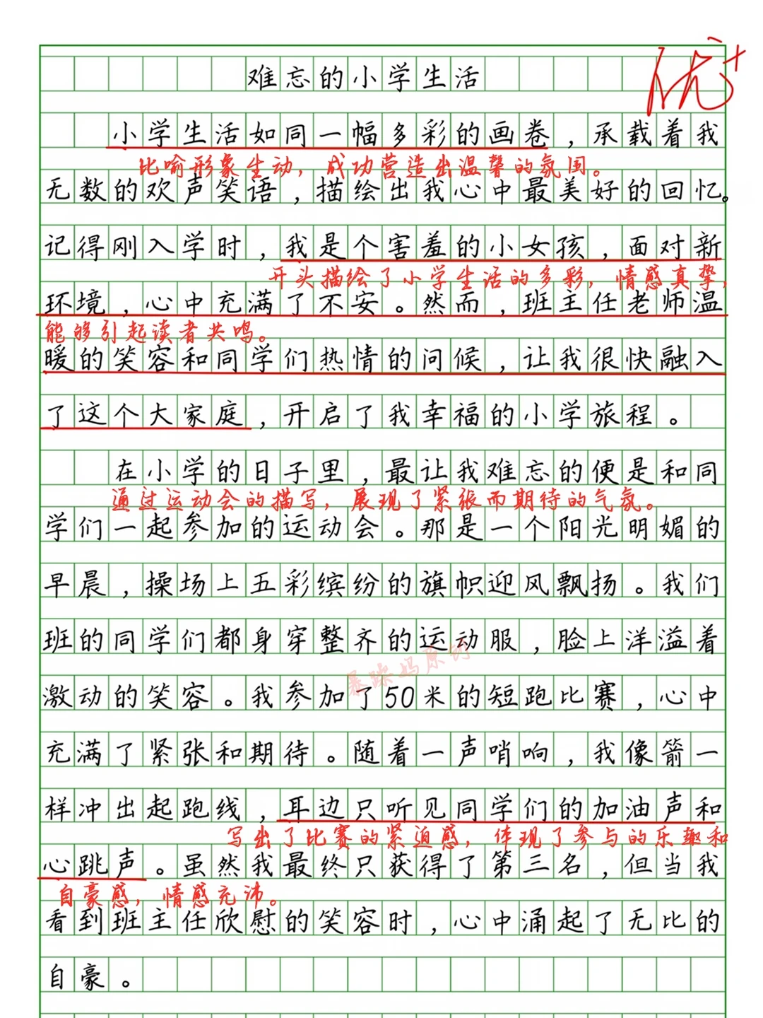 🔥六年级期末押题作文《难忘的小学生活》