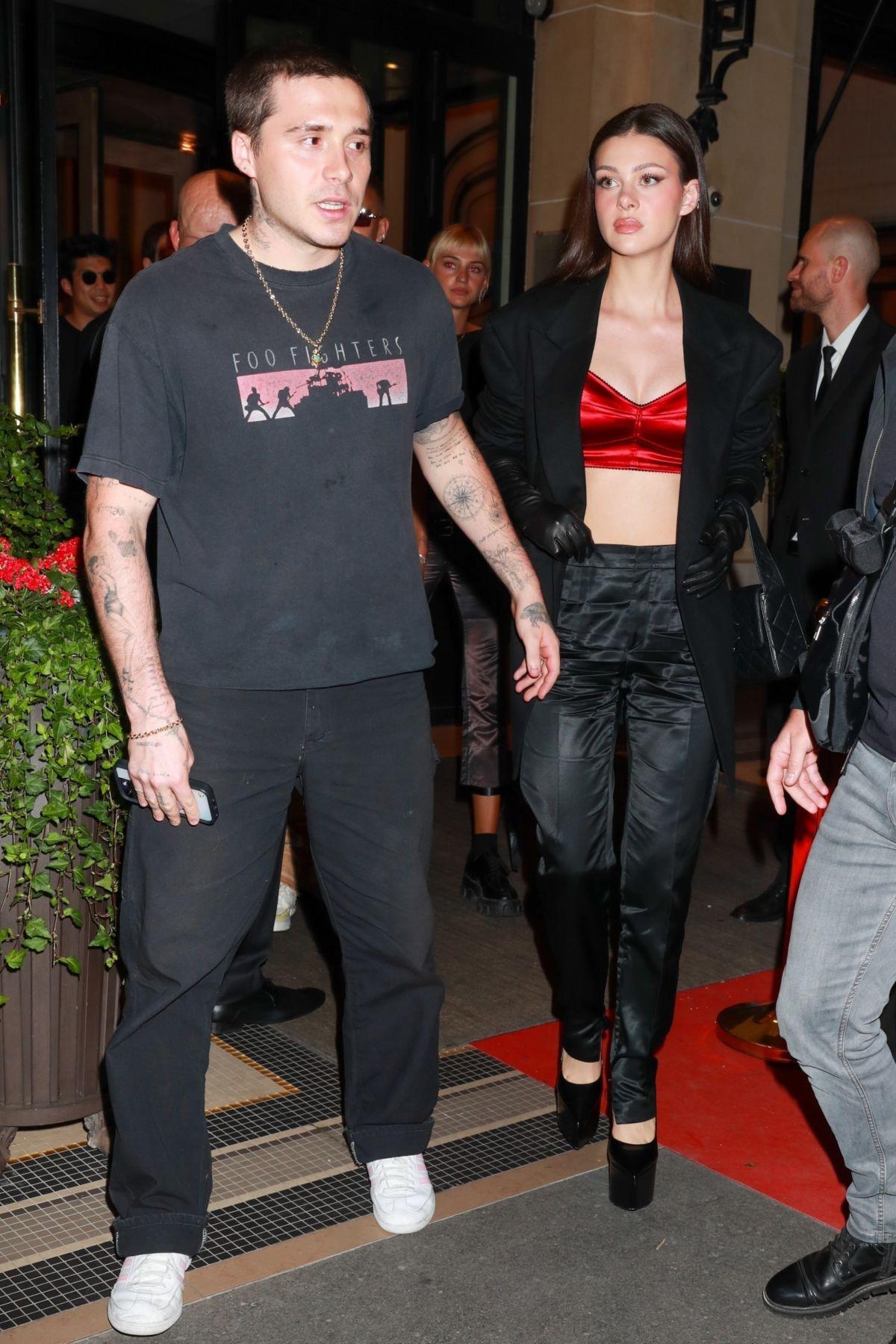 nicola和布鲁克林在巴黎外出