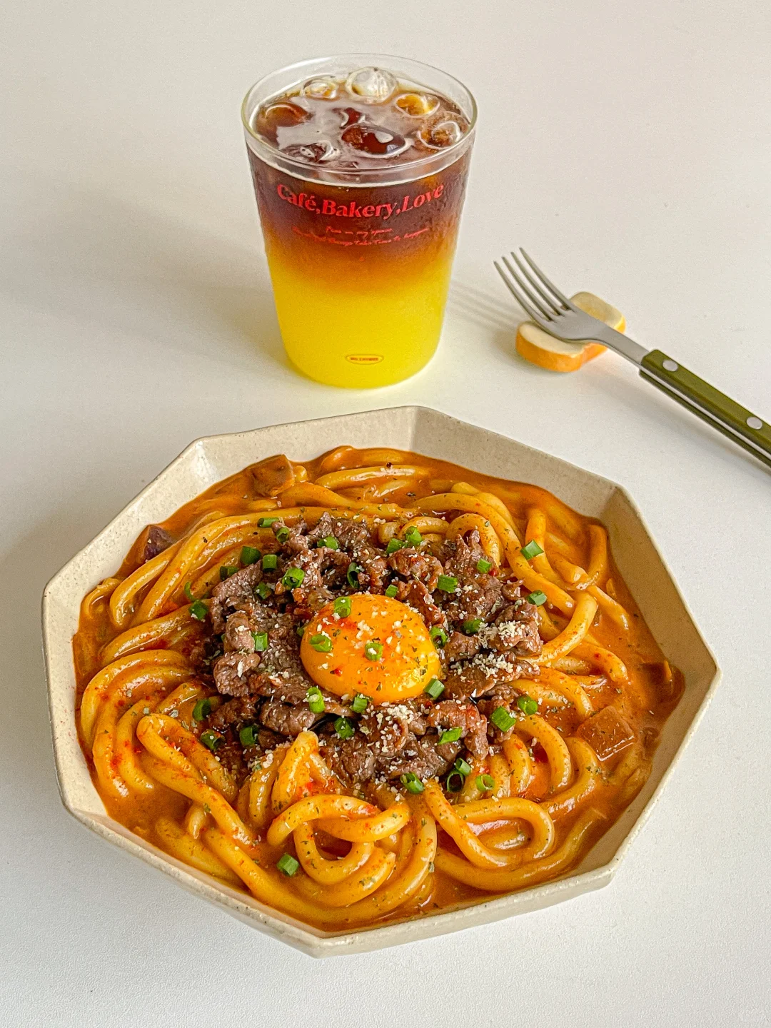 理想brunch🍳辣咖喱牛肉乌冬面🍝巨浓郁🫕