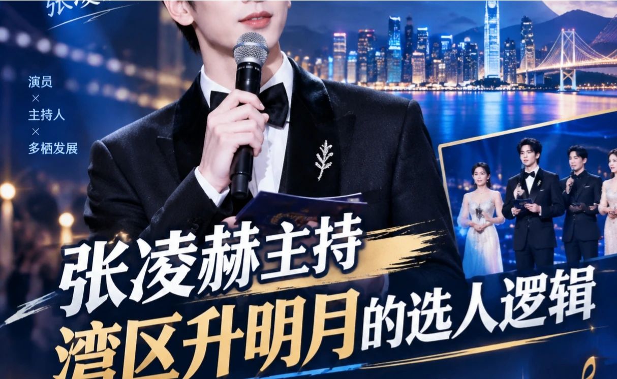 张凌赫跨界主持湾区升明月，看懂晚会选人思路#张凌赫#⑥