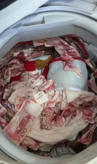 老公的奇葩操作…服了！洗衣服前都不会翻一下口袋吗