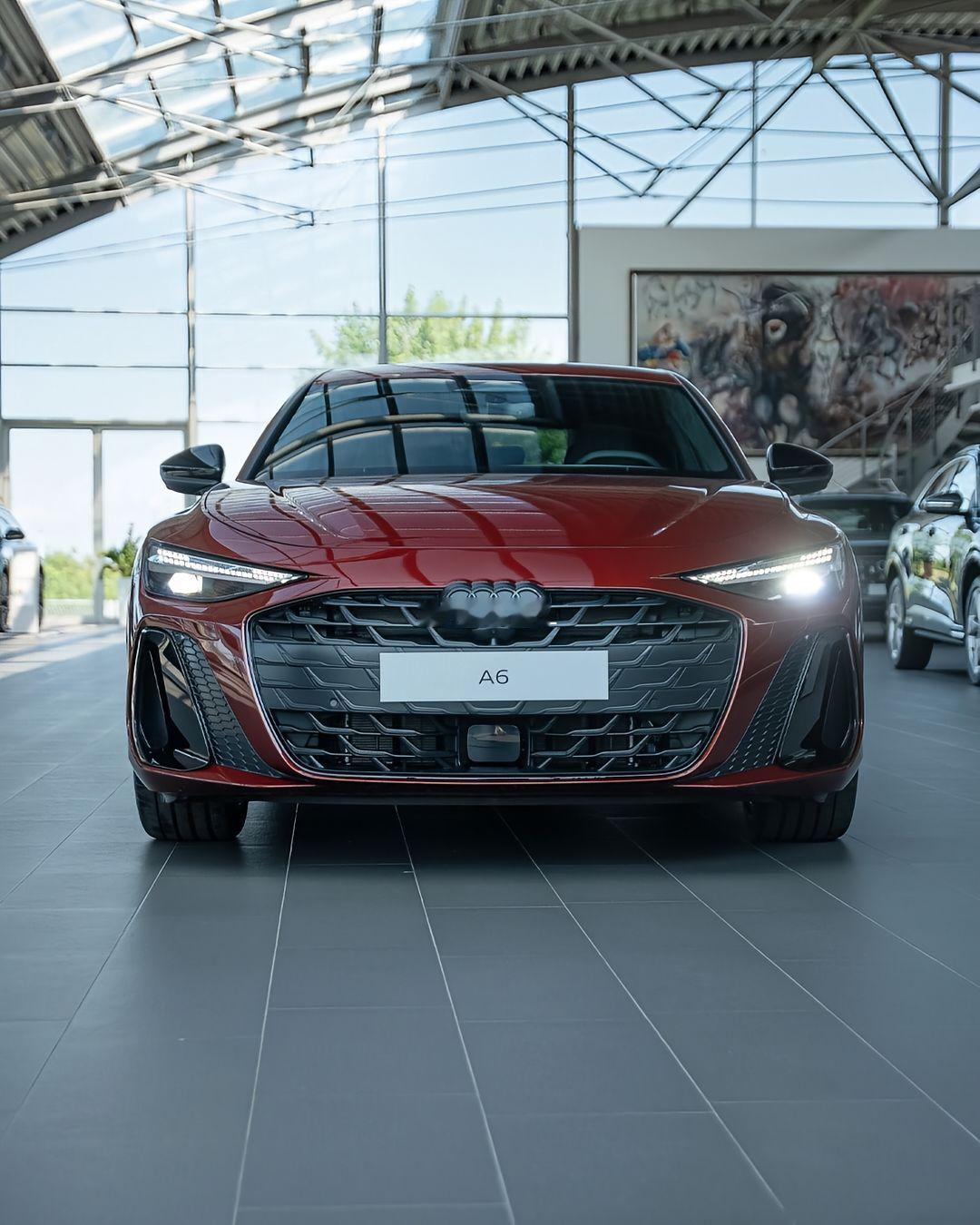全新奥迪A6 Sedan 石榴红色好看吗？奥迪A6 ​​​