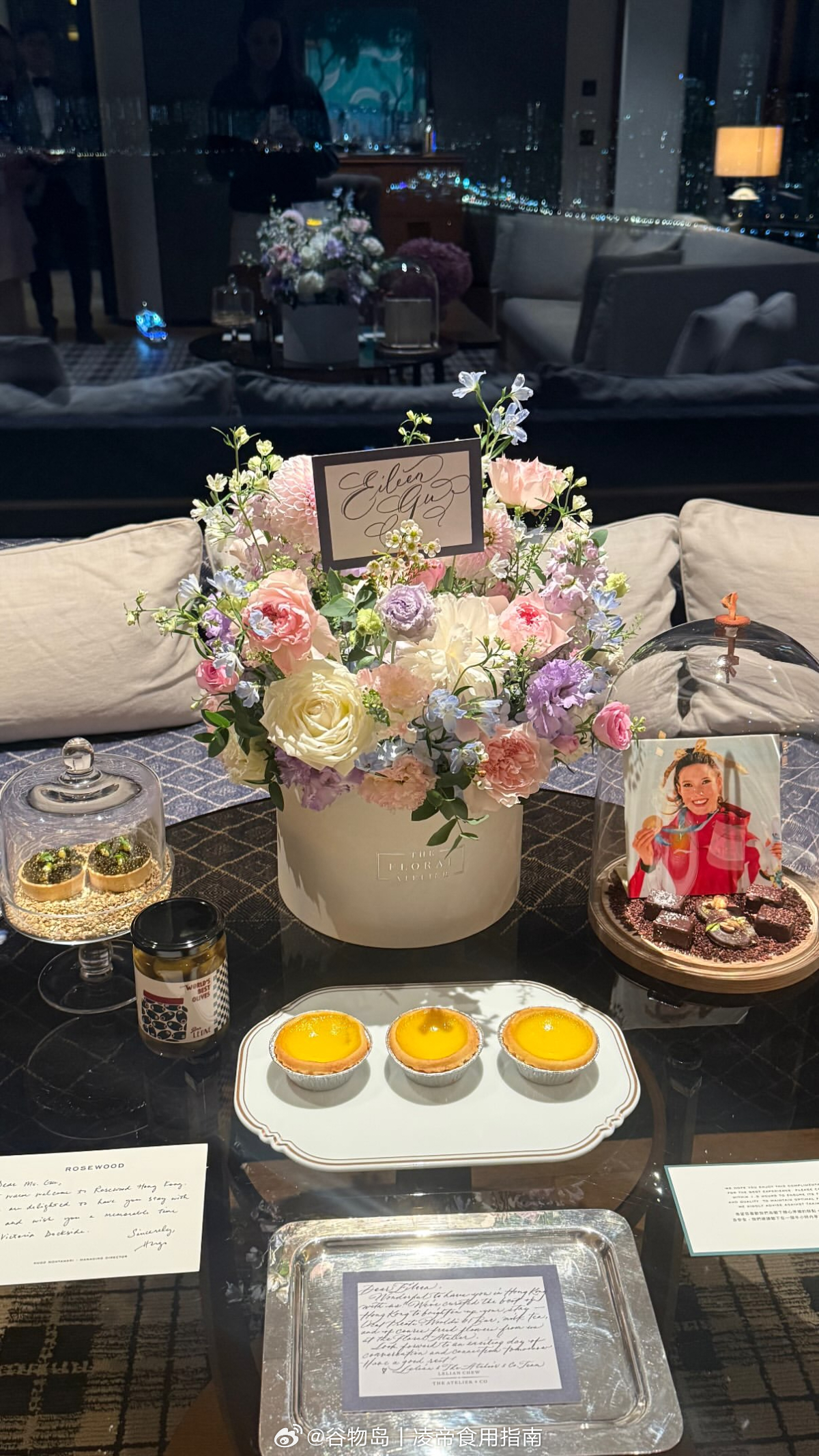 谷爱凌 【ins更新】酒店给小谷准备的，有心了❤️ 