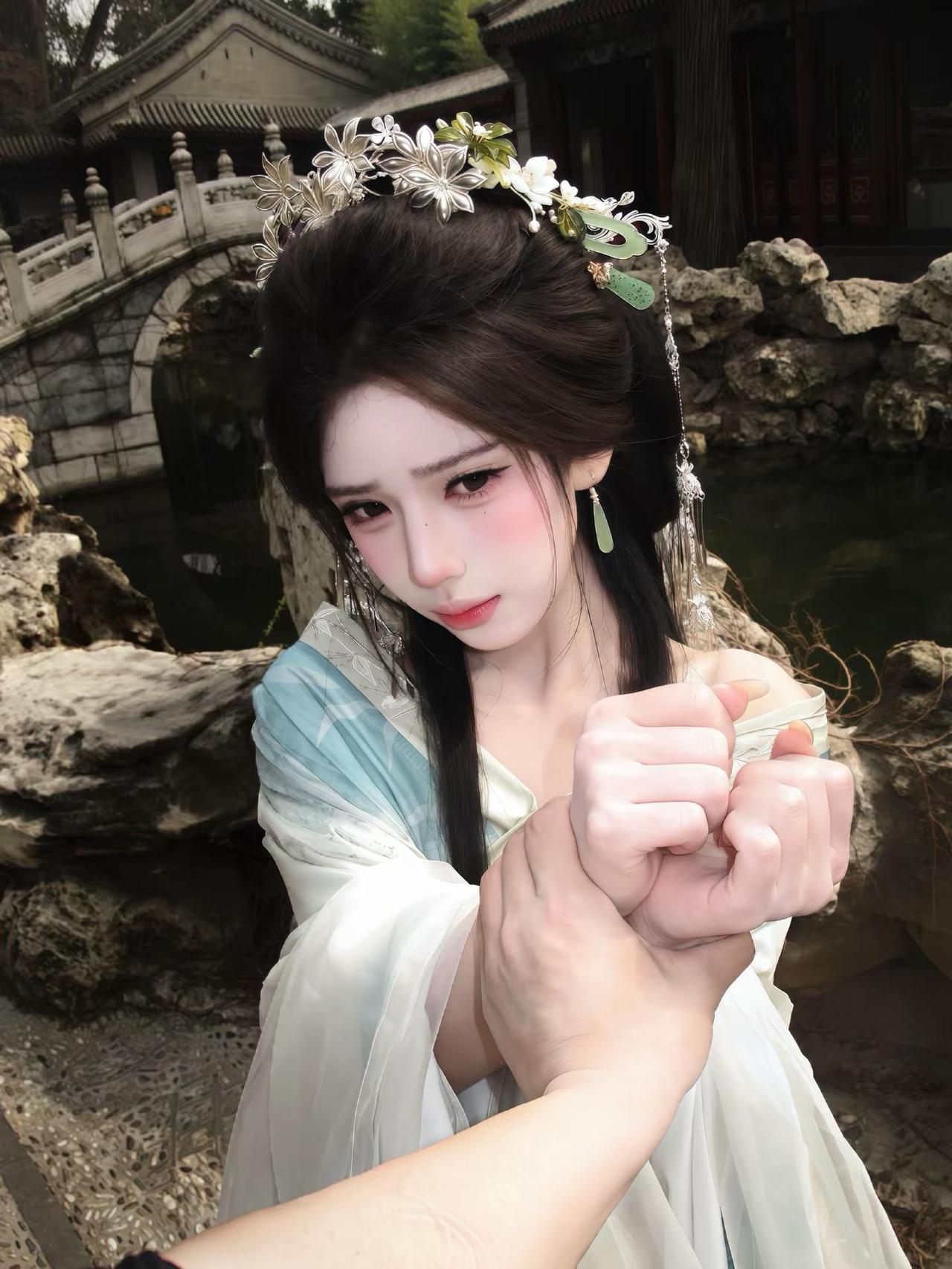 能让他死而瞑目的 只有我虞姬一人。古风 虞姬 汉服 妆造