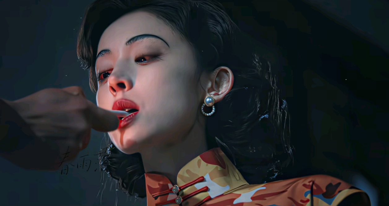 娜扎已经在我抖音抽了好几天🚬了[捂嘴哭][捂嘴哭]真的好美 鬼感拉满 ​​​