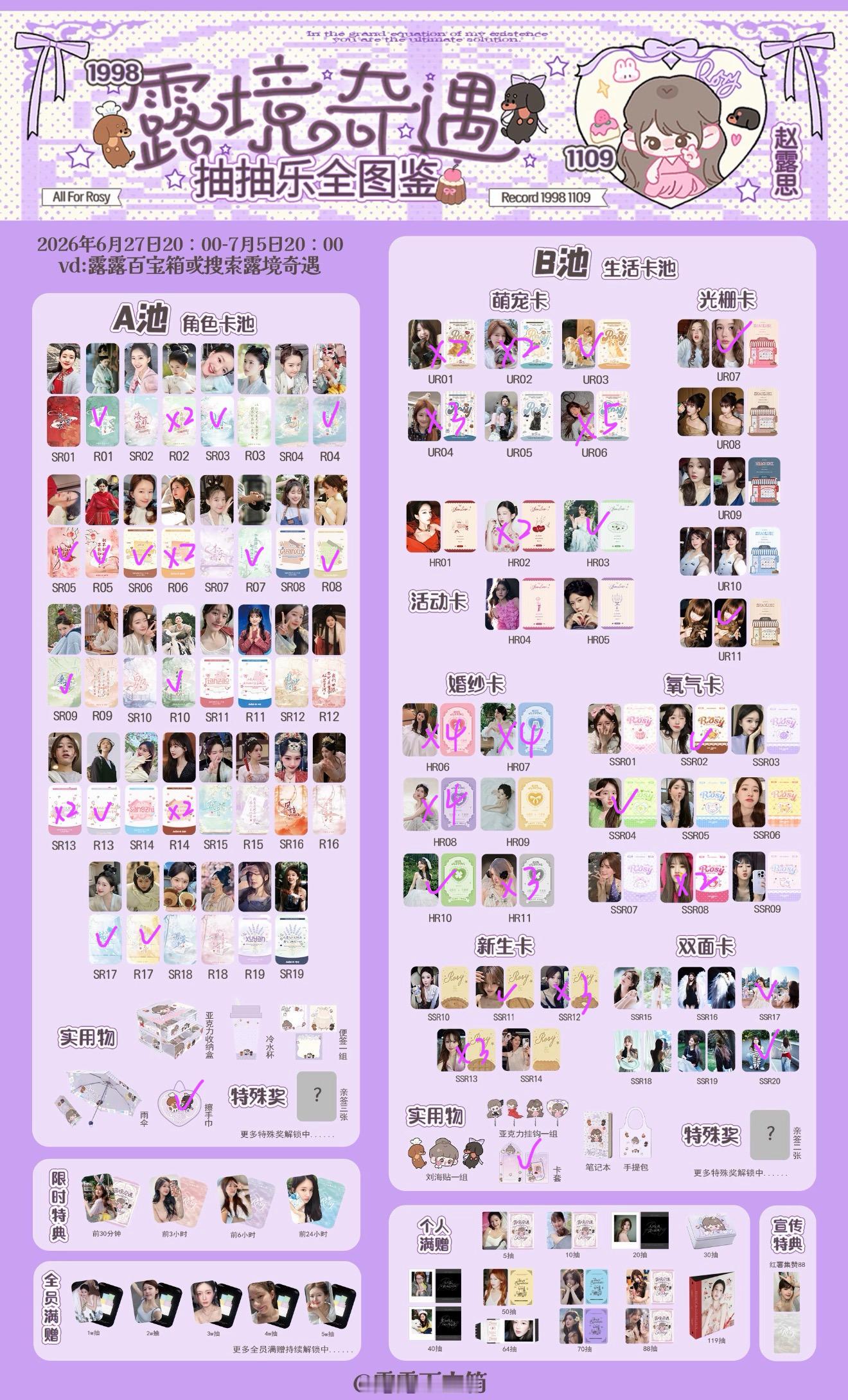 这条用来总结💜抽抽乐  专栏 · ❄️我的小世界 ı||ııı||ı|