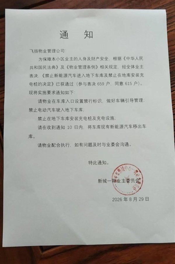 【福建一小区怕爆炸禁止新能源车入地库】业主买车位却停不了自家新能源车9月7日消息